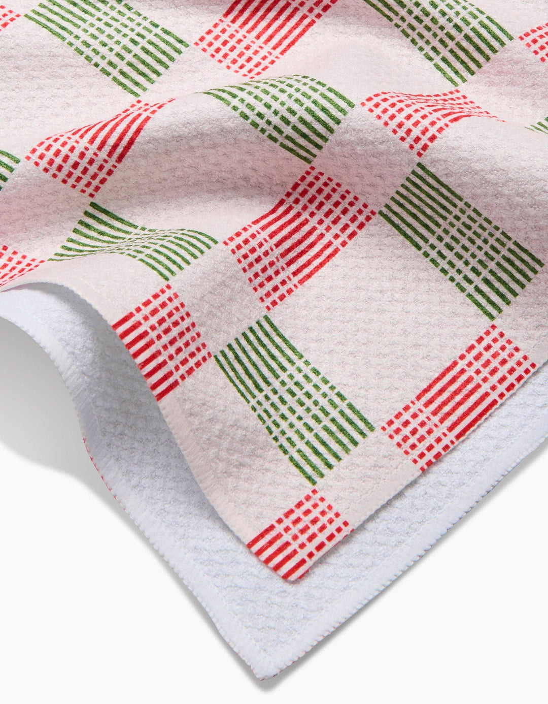 Be Merry Plaid Kitchen Tea Towel
