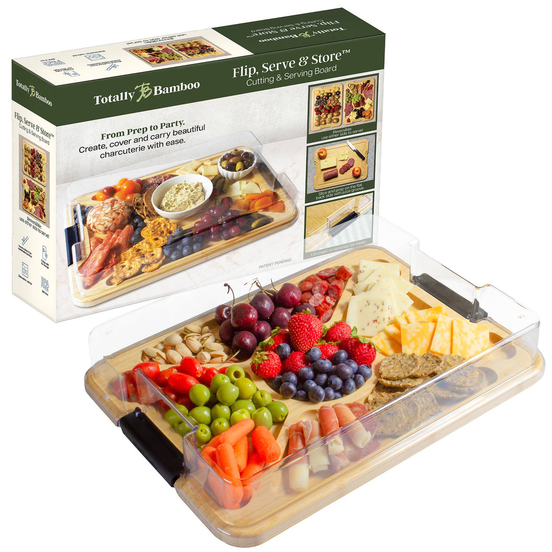Flip, Serve & Store™ Charcuterie Board with Locking Lid