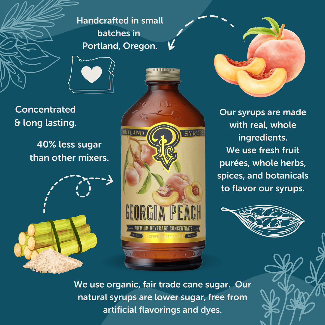 Georgia Peach Syrup, 12oz