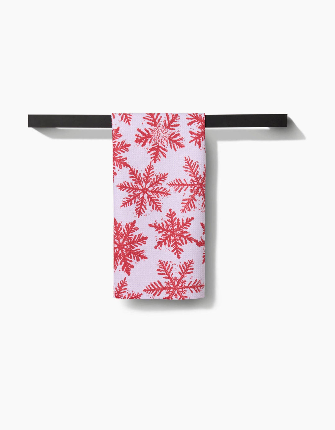 Snowy Days Red Kitchen Tea Towel