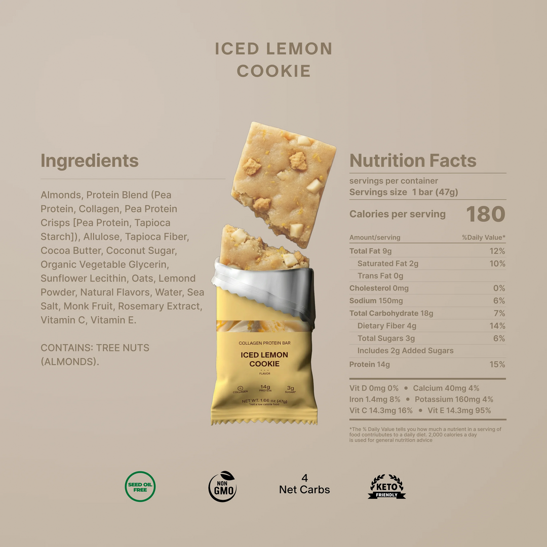 Iced Lemon Cookie Protein Bar