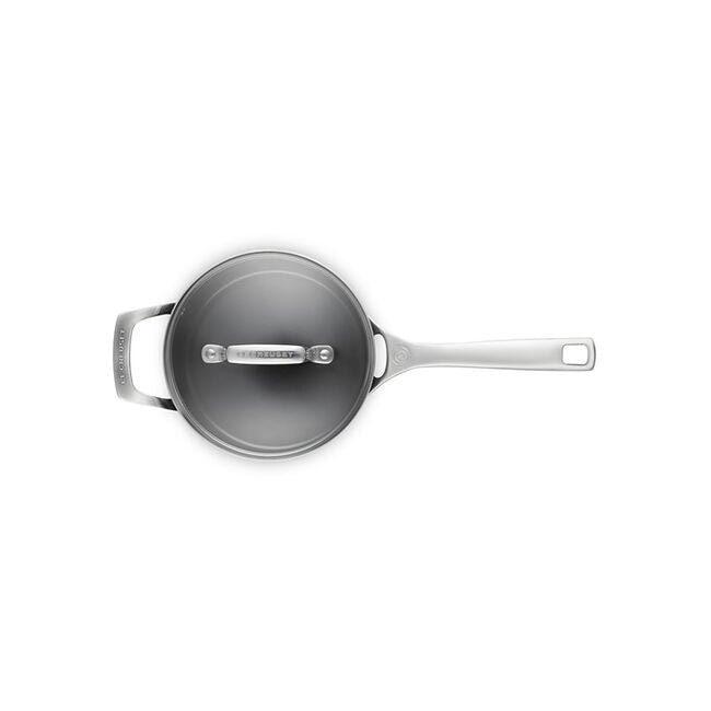 Essential Non-Stick Ceramic 3qt Saucepan with Glass Lid