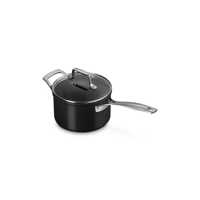Essential Non-Stick Ceramic 3qt Saucepan with Glass Lid
