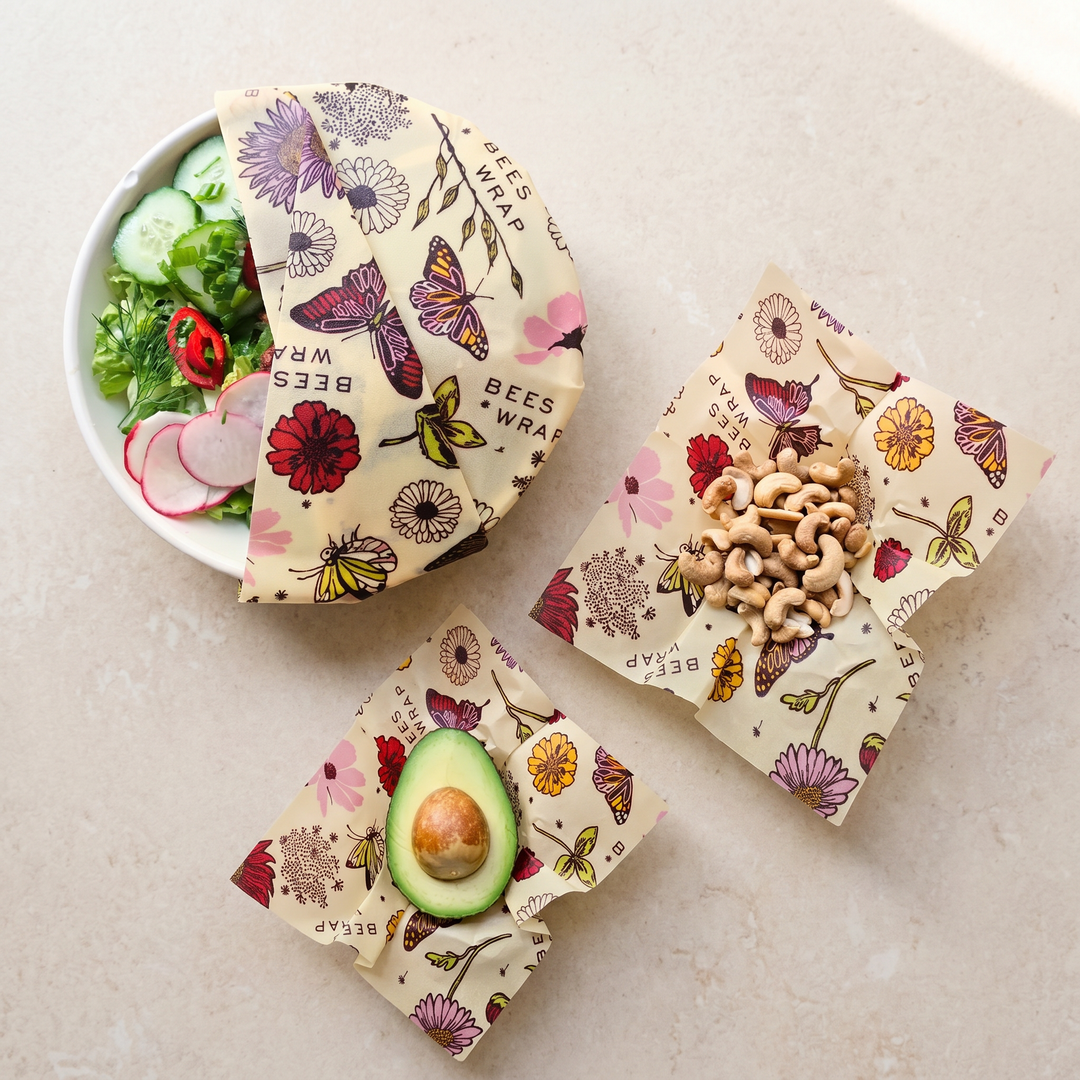 Beeswax Food Wraps 3 Pack - Meadow Magic