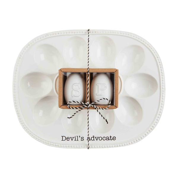 Deviled Egg Tray with Salt & Pepper Shaker Set