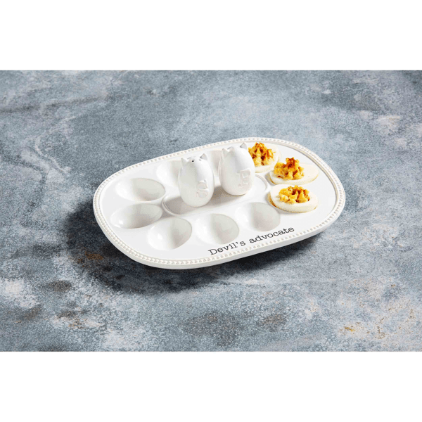 Deviled Egg Tray with Salt & Pepper Shaker Set