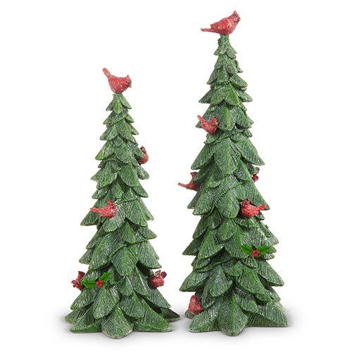 Triple Tree Cardinal Green Trees with Cardinals – The Cook's Nook