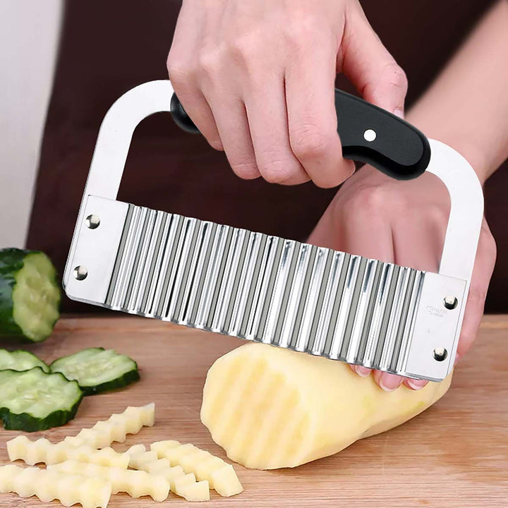 Stainless Steel Crinkle-Cut Wave Slicer