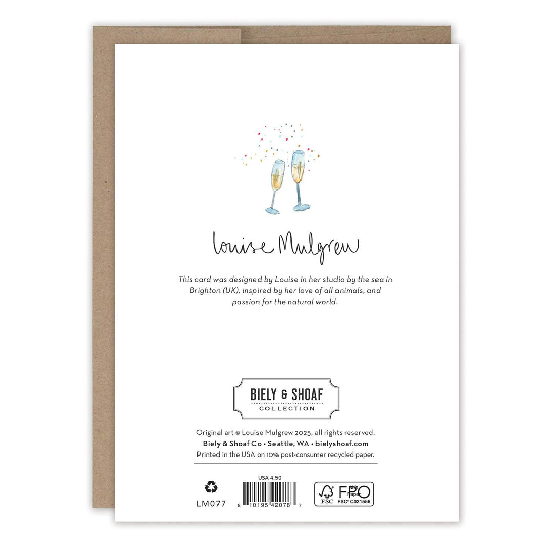 Champagne Anniversary Card