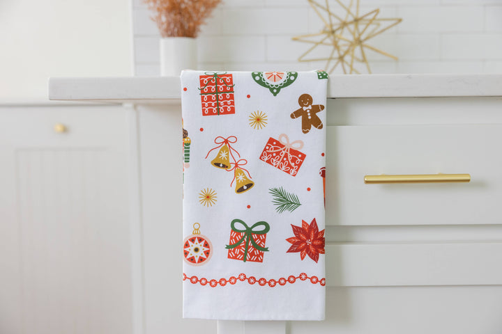 Gingiber - Festive Trinkets Tea Towel
