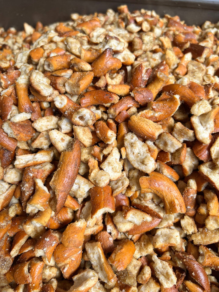 Handmade Maple Bourbon Pretzel Pieces, 8oz Bag