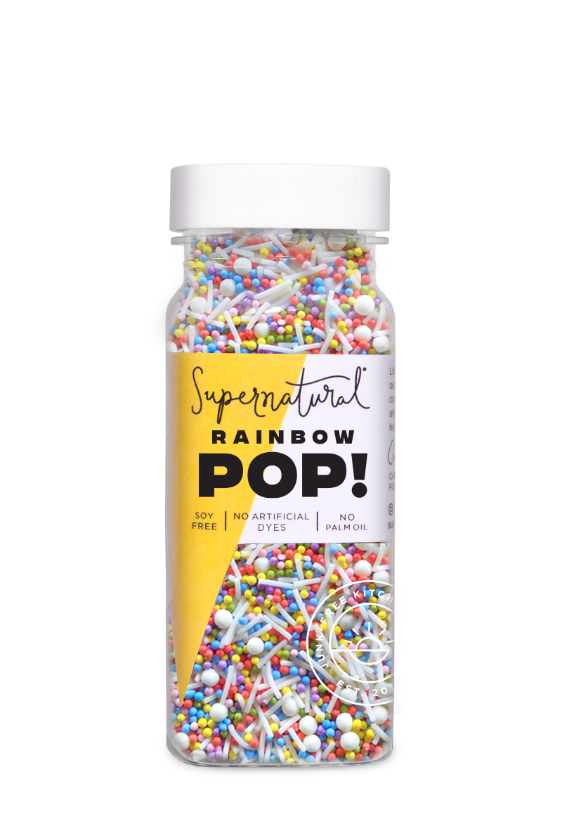 Dye-Free Rainbow Pop! Nonpareil Sprinkles, 3oz