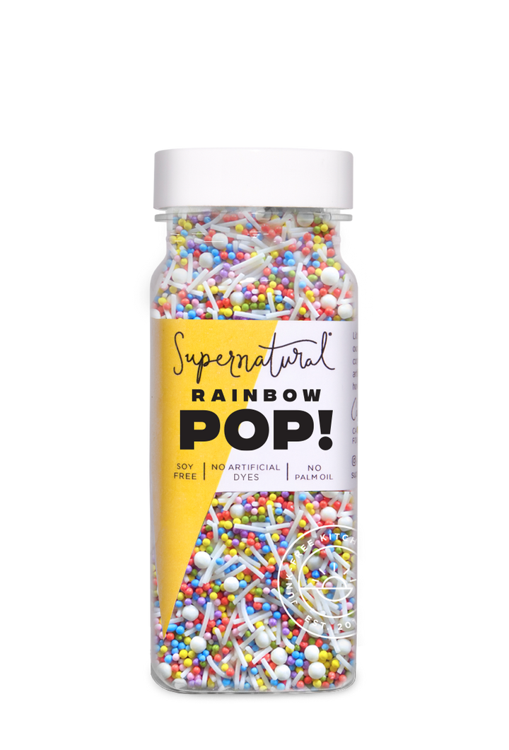 Dye-Free Rainbow Pop! Nonpareil Sprinkles, 3oz