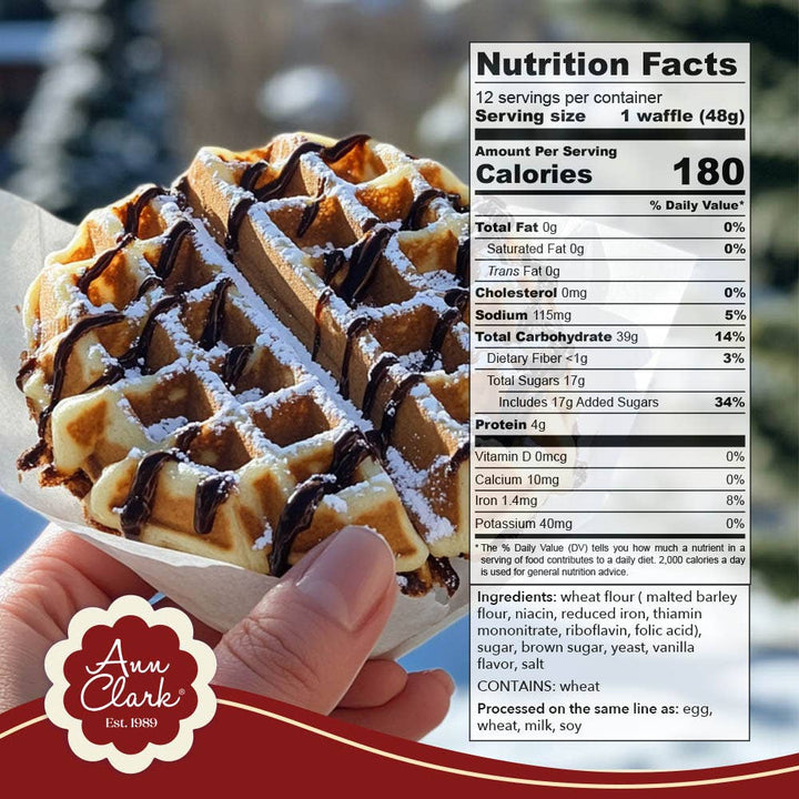 Belgian Liège Waffle Mix, 20 oz
