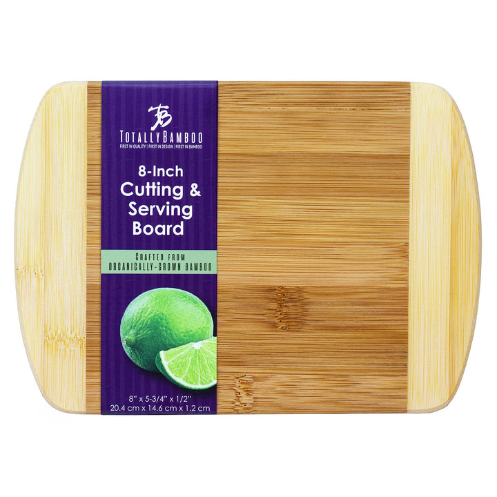 8" Two-Tone Small Bamboo Cutting/Bar Board