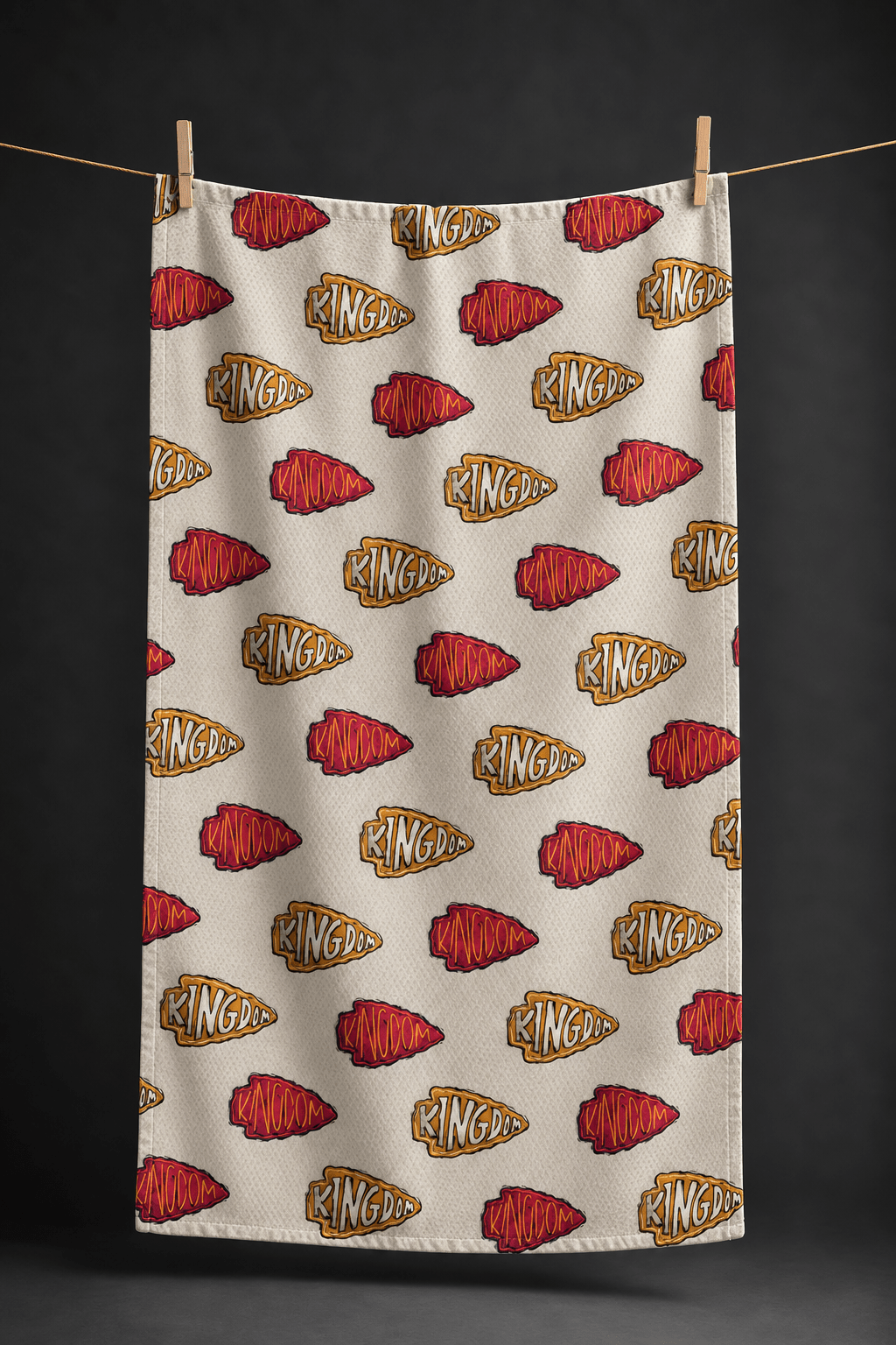 Kingdom Arrows Tan Kitchen Towel