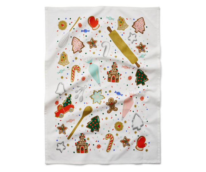 Rifle Paper Co. Christmas Cookies Tea Towel