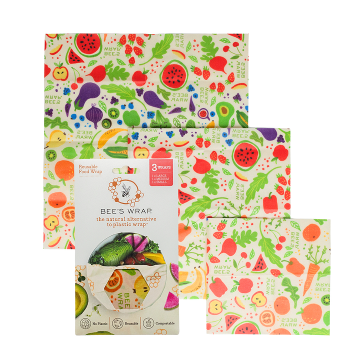 Bee's Wrap Garden Party, Assorted 3 Pack