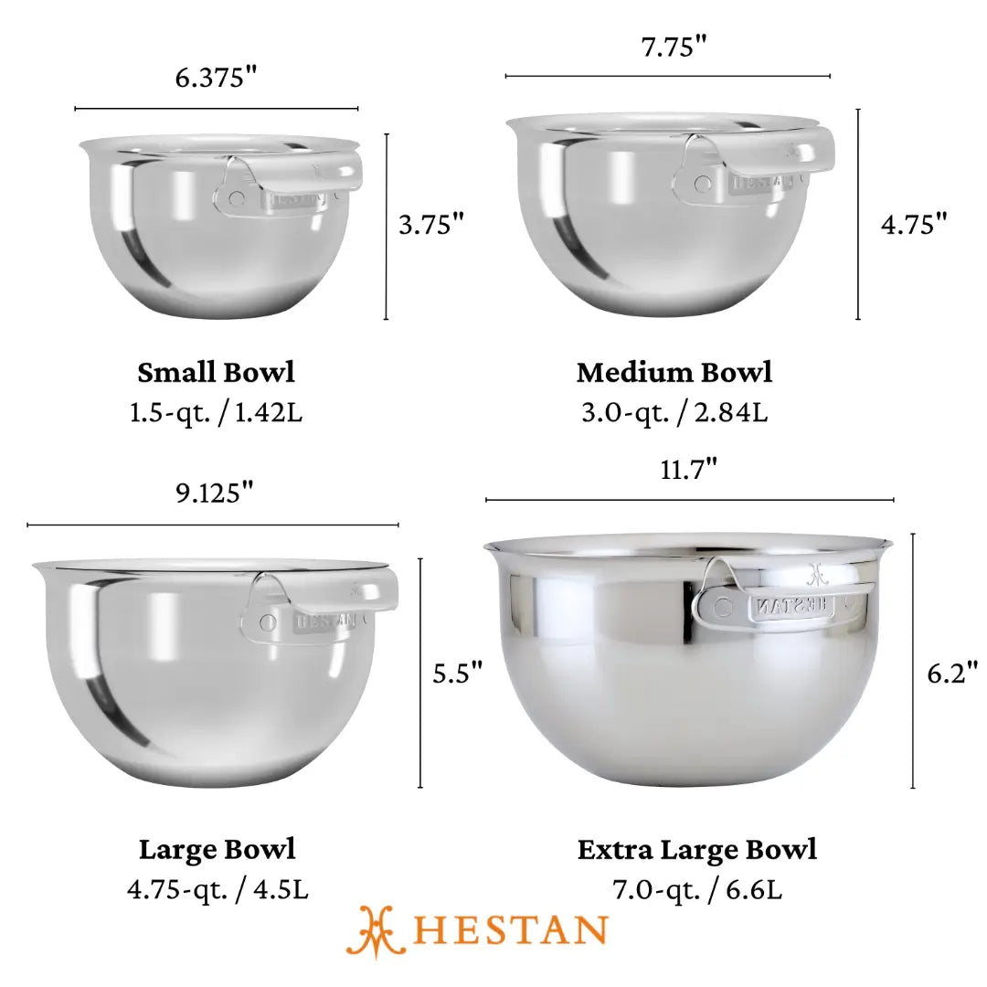 Provisions: 4-Piece Stainless Steel Mixing Bowl Set