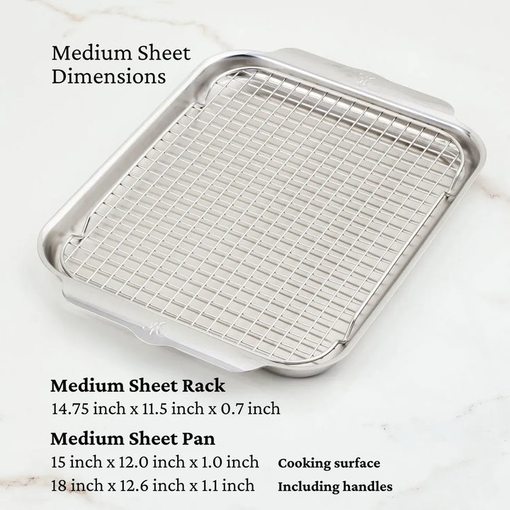 Provisions Ovenbond: Tri-ply Medium Sheet Pan with Rack