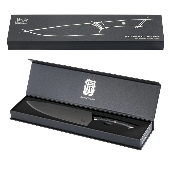 Kuro Series 8" Chef's Knife with Sheath