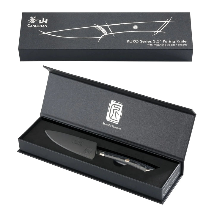 Kuro Series 3.5" Pairing Knife with Sheath