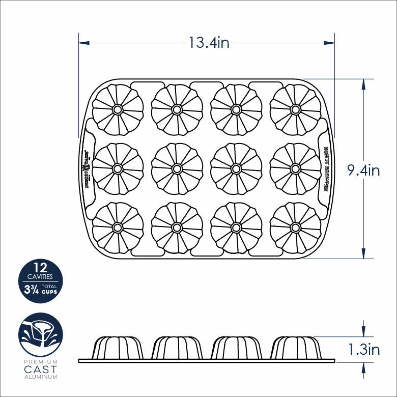 Bundt Brownie Baking Pan