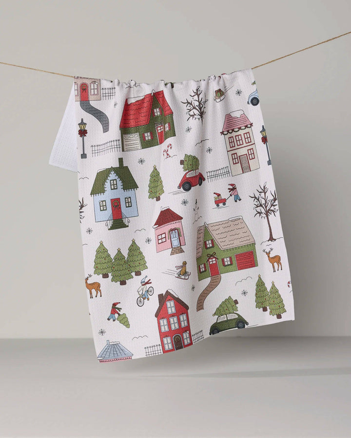 Winter Village Tea Towel - Holiday 2026
