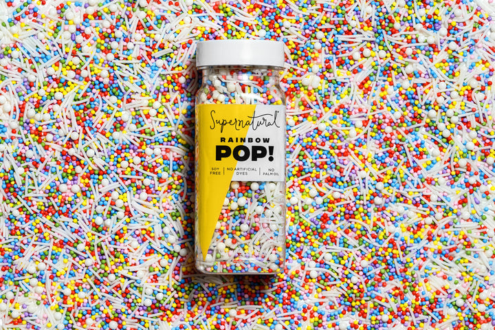 Dye-Free Rainbow Pop! Nonpareil Sprinkles, 3oz