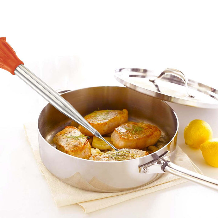 3-Piece Stainless Steel Baster Set with Brush and Needle, 2oz