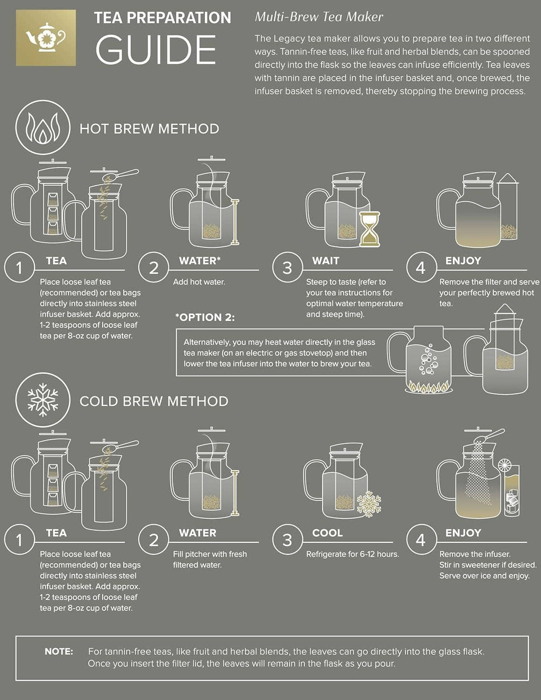 Teabloom Legacy Extra-Large Multi-Brew Glass Tea Maker