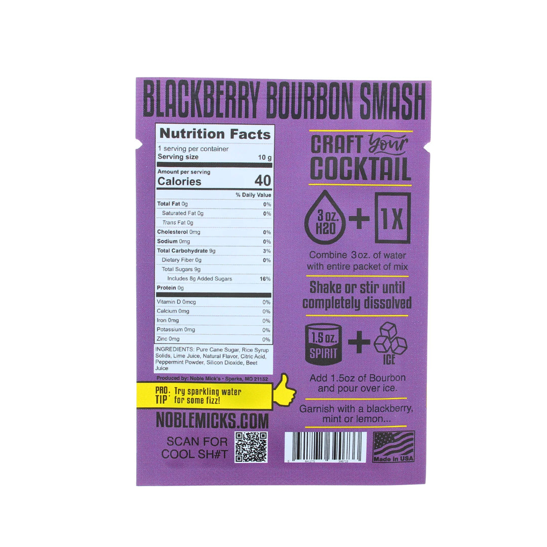 Noble Mick's Single Serve Blackberry Bourbon Smash