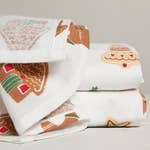 Christmas Cookies Bakers Floursack Dishtowels Set of 3