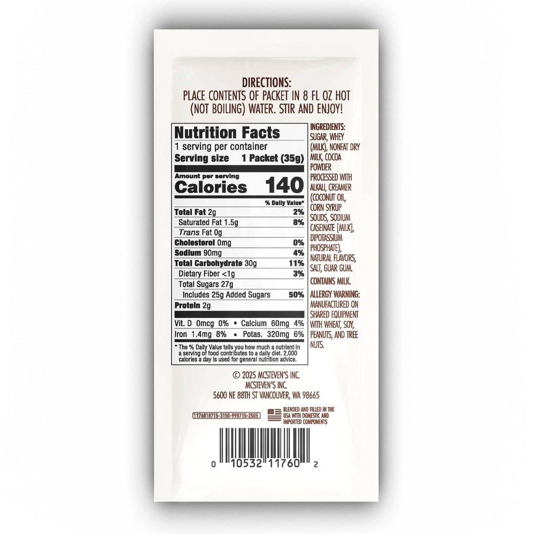 Cowboy Christmas Chocolate Cocoa Packet