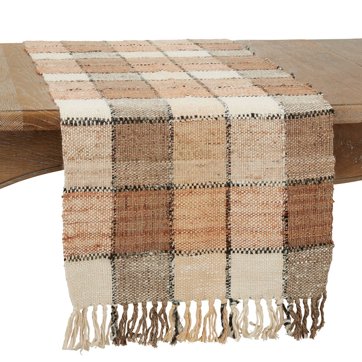 Checkered Design Table Runner