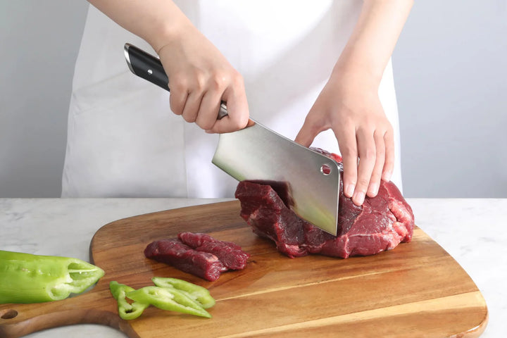 Helena Series 6" Meat Cleaver with Sheath