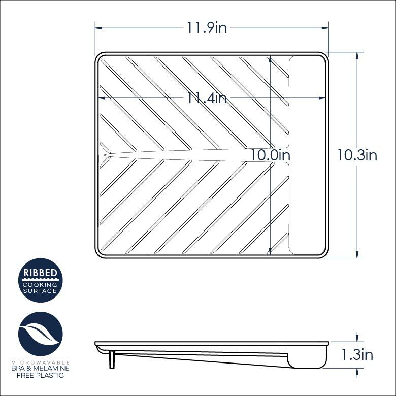 Large Slanted Bacon Tray or Food Defroster