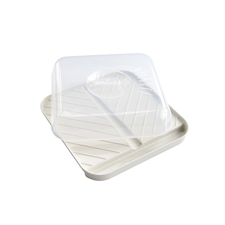Microware Medium Slanted Bacon Tray with Lid
