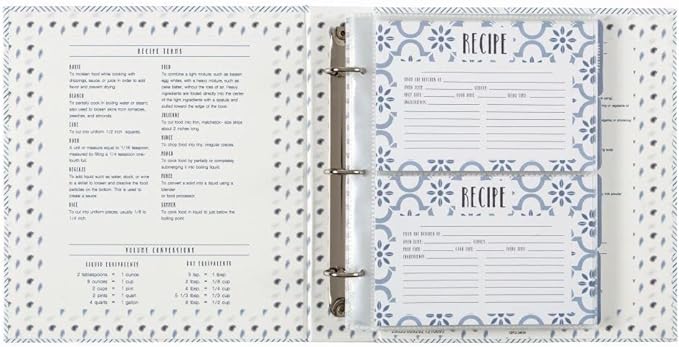 True Blue Recipe Card Book