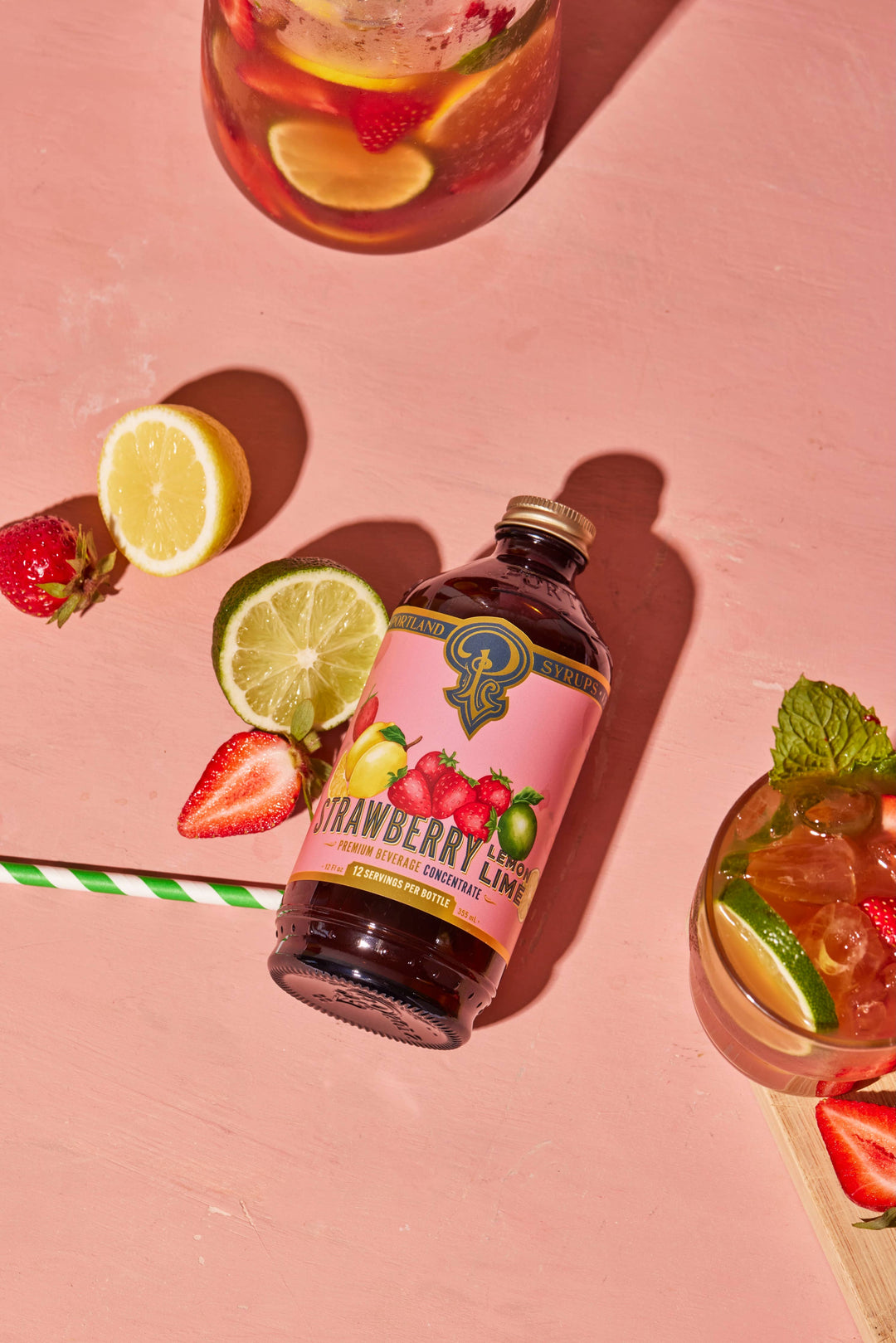 Strawberry Lemon Lime Syrup, 12oz