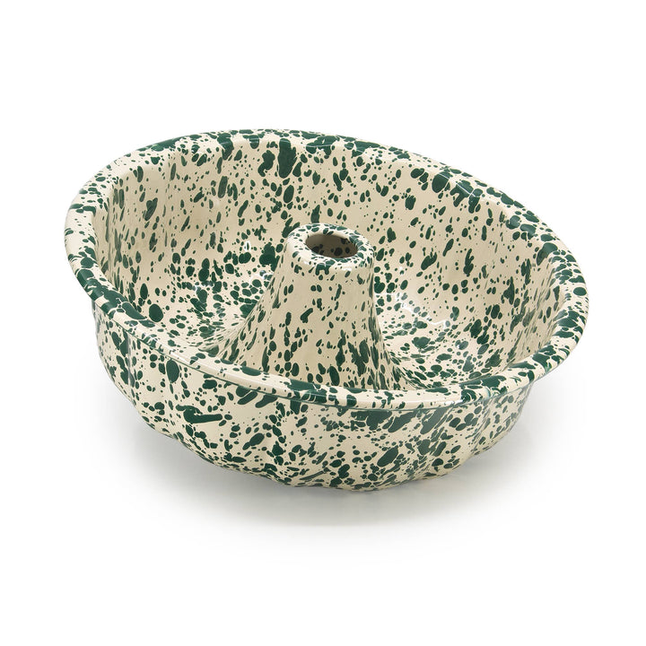 Splatter Enamelware Bundt Pan