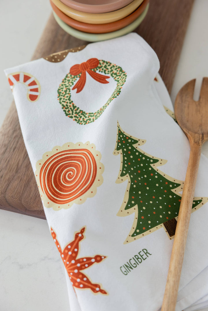 Gingiber - Christmas Cookies Tea Towel