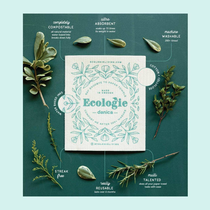 Ecologie - Bouquet Blue Swedish Dishcloth