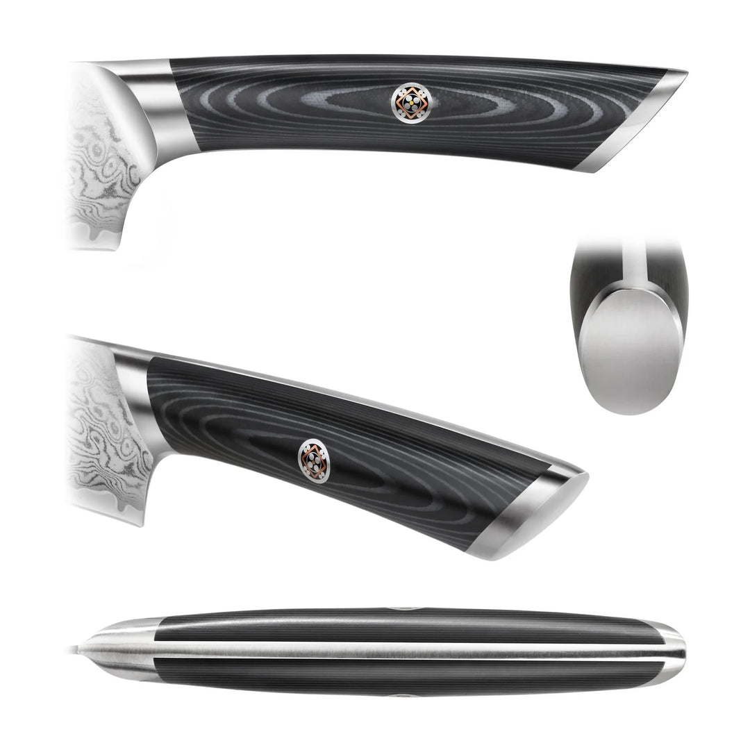 Kuro Series 6 Piece Knife Block Set, Gray Block