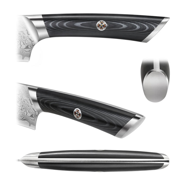 Kuro Series 6 Piece Knife Block Set, Gray Block