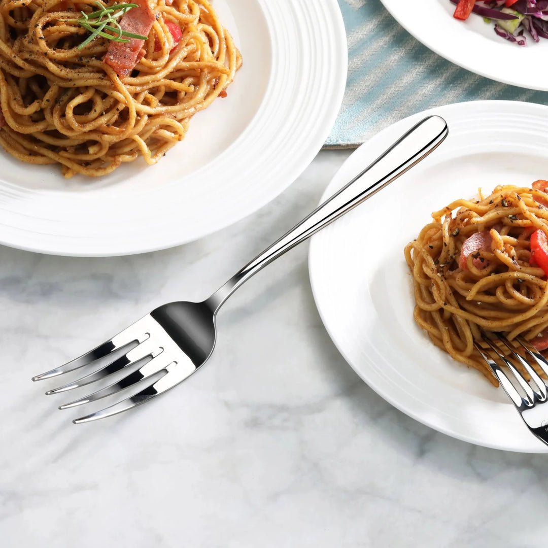 Rain II Series Stainless Steel Forged Serving Fork