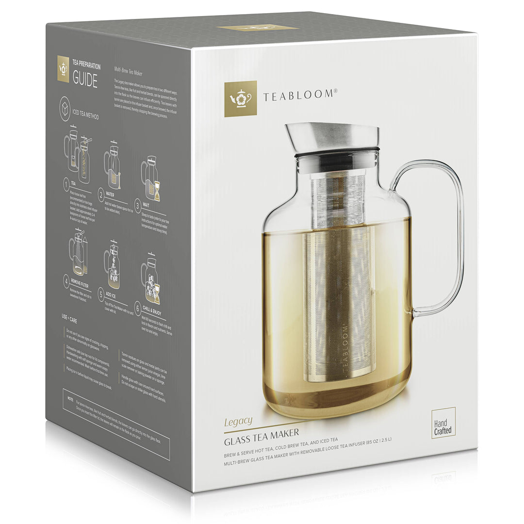 Teabloom Legacy Extra-Large Multi-Brew Glass Tea Maker