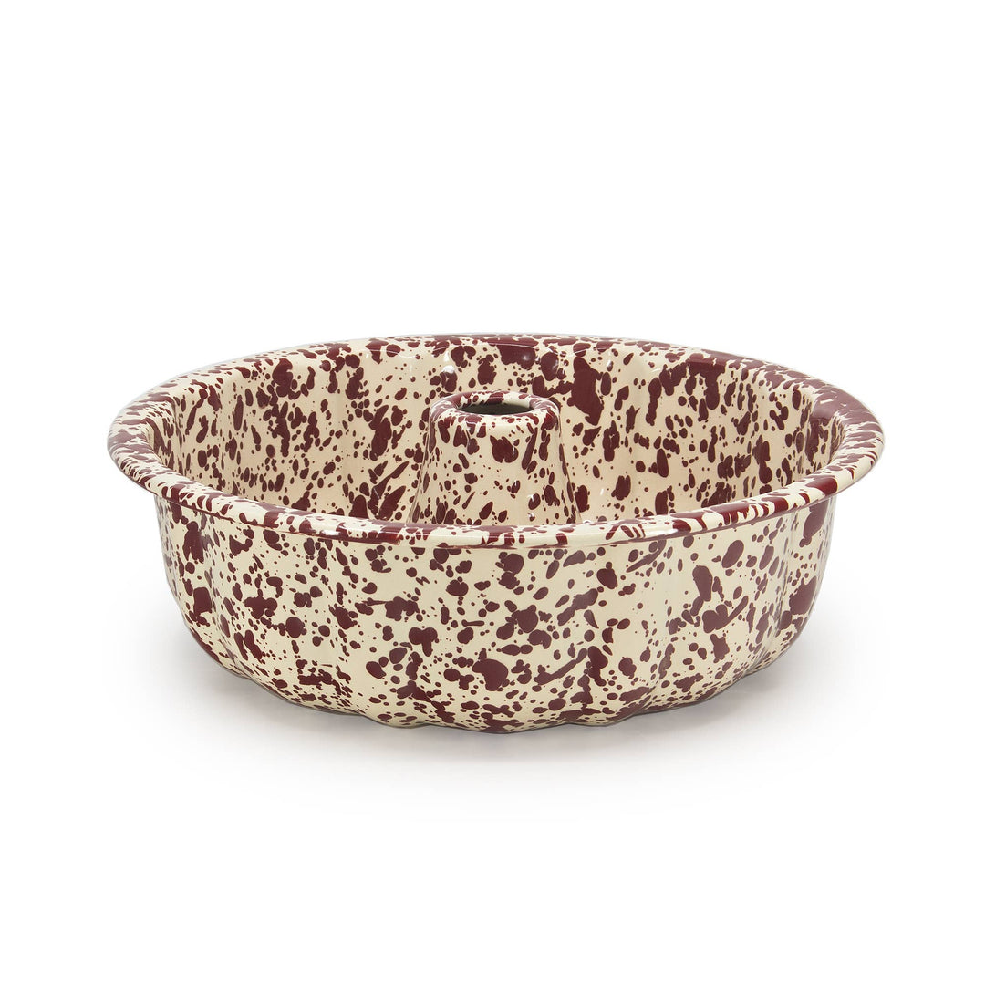 Splatter Enamelware Bundt Pan