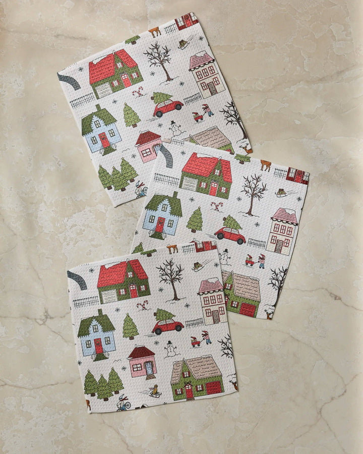 Winter Village Dishcloth Set - Holiday 2026