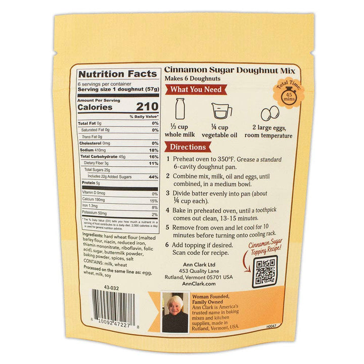 Cinnamon Sugar Doughnut Mix, 12 oz